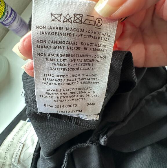 Stella McCartney Black Ankle-Zip Tailored Pants Women Size 6 - Picture 12 of 15